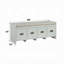 Banc en tissu beige avec rangement Nantucket