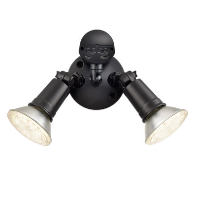 Projecteur d'extérieur de sécurité à 4 lumières de 4,75 po de hauteur - thermolaqué
