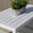 Lilah White Aluminum Coffee Table