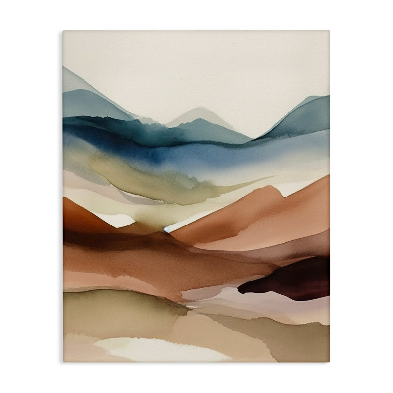 Conception d'art abstrait sur toile Wrought Studio ™ par Andrea Haase, H 20 po x l 16 po x P 1,5 po