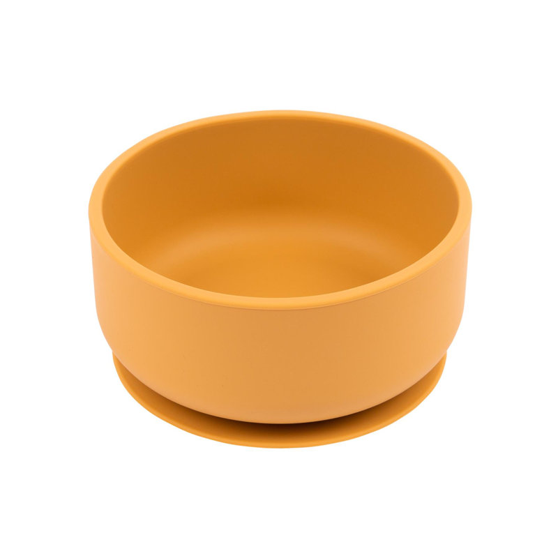 Tiny Dining - Baby Silicone Suction Bowl with Lid, Yellow