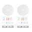 Ensemble pour auvent Aspen Creative 21510-12, P 4-3 / 4 "avec crochet, trou central 7/16", noir mat, paquet de 2-87127676