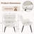 Modern Mid Century Accent Chair with Backrest & Metal Legs, Wingback Barrel Chair for Living Room Bedroom Home Office Vanity Room-682058692