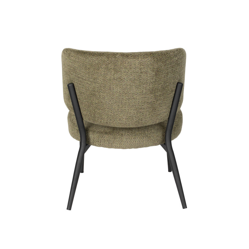 Sanne Lounge Chair, Green Gray Polyester