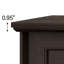 Commode 6 tiroirs 47 po, commode double pour chambre à coucher, commode de haute qualité pour le salon, couloir, placard-118034379-125938246