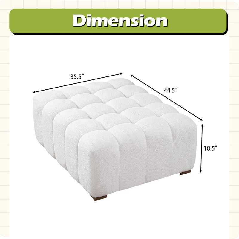 Boucle Multipurpose Ottoman