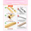 Ensemble de support en arche de 3, 8 / 7,2 / 6,6 pi, structure stable avec assemblage facile, support en arche en métal doré pour décoration de fête d'anniversaire de mariage
