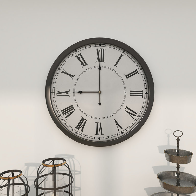 Horloge murale Abdinasir, H 30 po x l 30 po x P 3 po