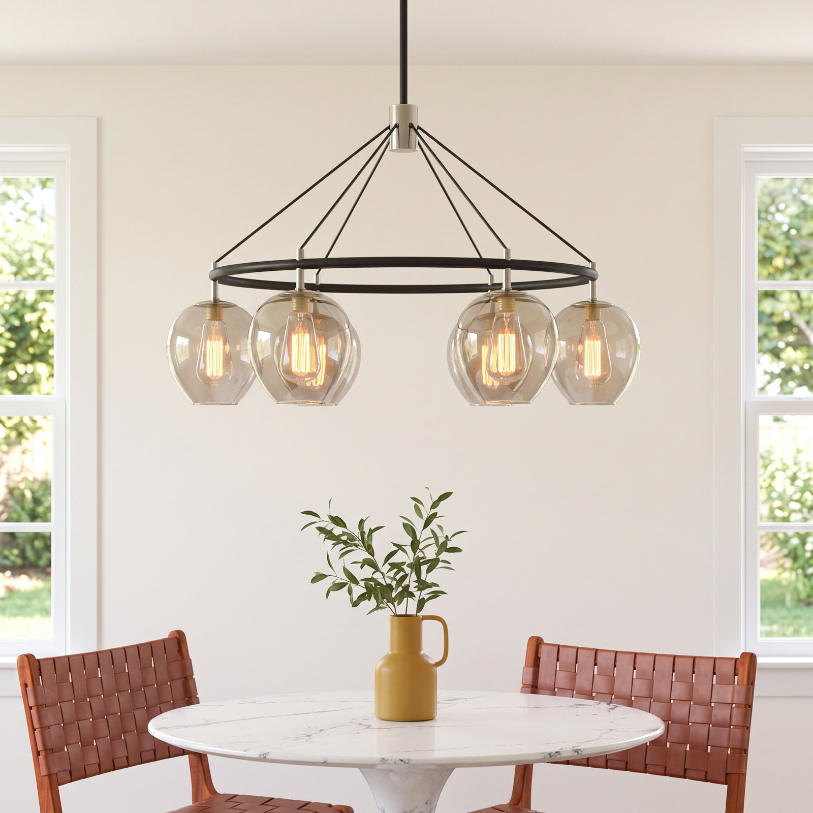 Rundy Statement Chandelier, 6 Lights 