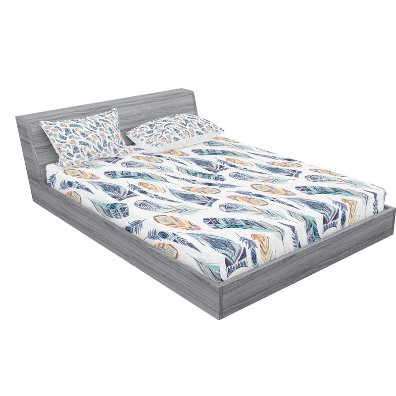 Microfiber Sheet Set, Queen Sheet Set with Fitted Sheet