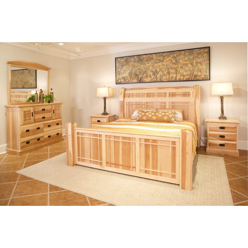 Arvilla Solid Wood Platform Storage Bed, King