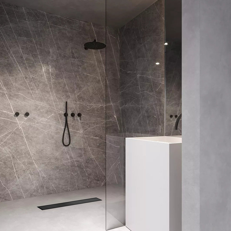 Linear Grid Shower drain