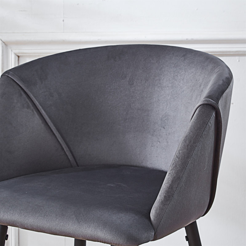 Counter Height Bar Stool, Dark Grey