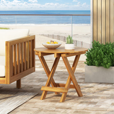 AUCUNE INSTALLATION REQUISE, PLATEAU EXTÉRIEUR EN BOIS ACACIA RÉGLABLE ET PLIABLE