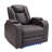 36.2" Wide Modern Vegan Leather  Home Theater Power Recliner With Cup Holder, USB Charging & Storage