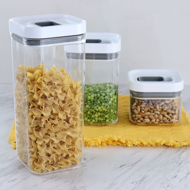 Clear BPA-Free Plastic 3-Piece Storage Container Set