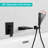 Modern Matte Black Bathroom Bathtub Faucet And Shower , Wall Mounted, Handheld For Bathing , Waterfall Spout Mount Tub Filler 59" Hose Shower, - Balanced Valve Temperature Stability