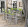 Travira 7-Piece Bar Table and Sling Bar Chair Rectangular Dining Set - 72"x30"