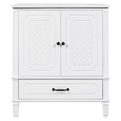 Vintage Style Bathroom Vanity With Sink And Ample Storage