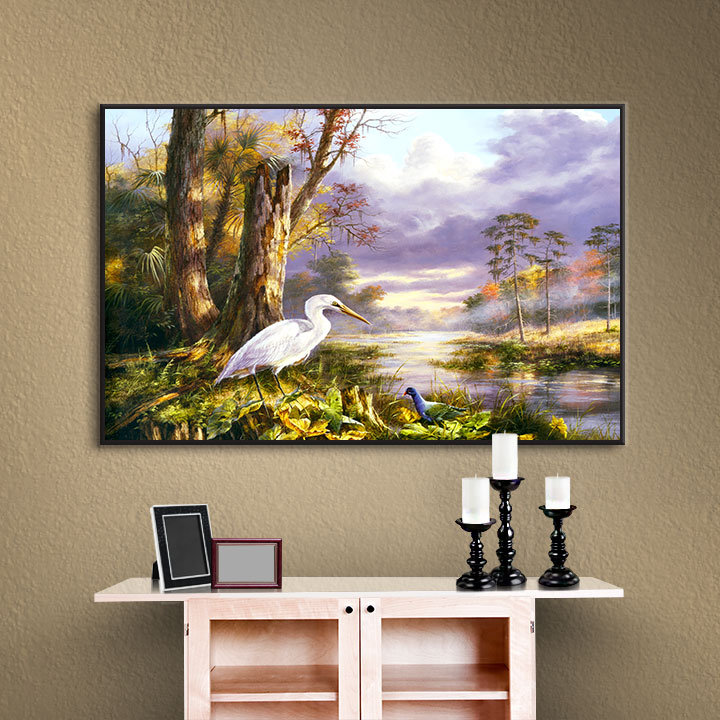 « floride », reproduction d’art encadrée, H 14 po x l 18 po x P 2 po