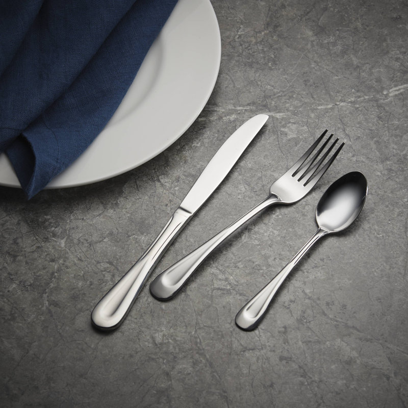 Oneida Oneida Satin Sand Dune 45 Piece Everyday Flatware Set, Service For 8