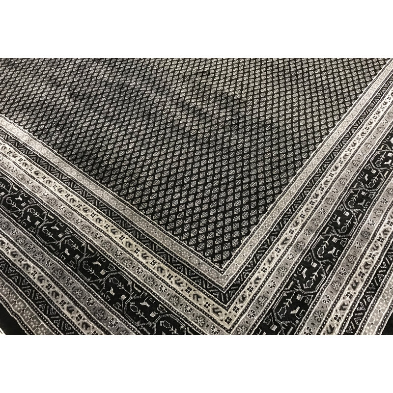 Tapis brun de haute qualité noué à la main