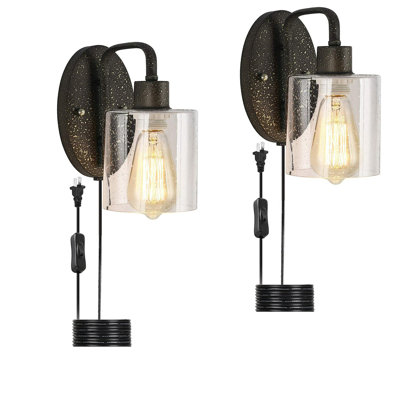 Glass Armed Sconce