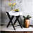 Contemporary White And Black Table With Integrated Hidden Drawer Design For Modern Look Cool Accent Built-in Storage Solution-727618487