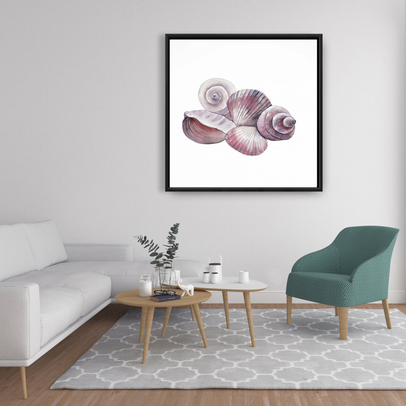 «Seaside Shells» sur toile, H 36 po x l 36 po