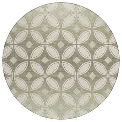 Machine Washable Indoor/Outdoor Lockway ACN2423 Geometric Rug