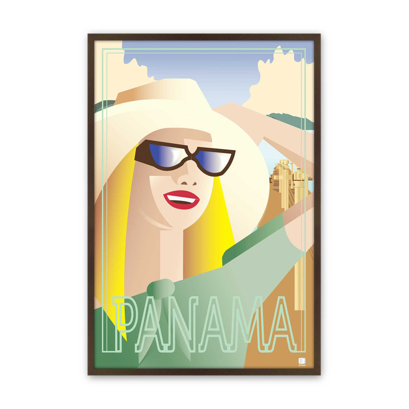 Impression de Panama Holiday Dream, Impression encadrée sans passe-partout, H 15 po x l 12 po, Brun Belvinder