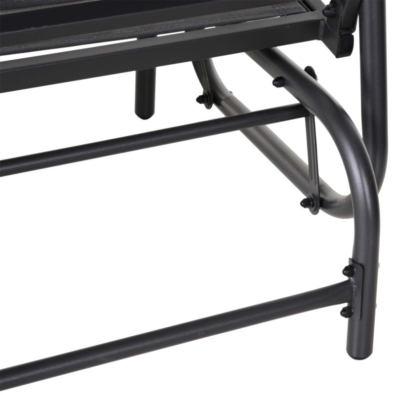 Banc oscillant d'extérieur pour 2 personnes Outsunny, Gris