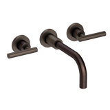 East Linear Wall Mount Bathroom Faucet