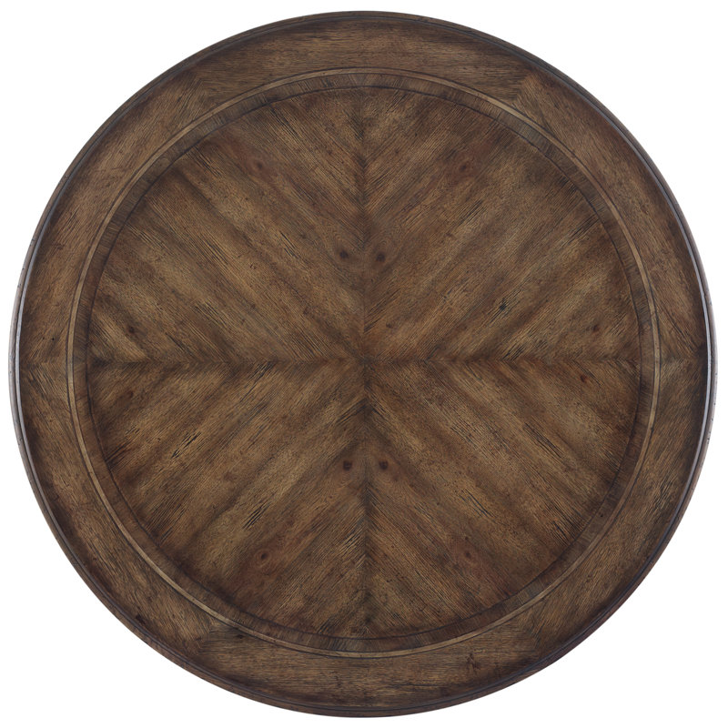 Traditional Reclaimed Wood 72" Round Dining Table in Brown