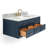 Beltania 49'' Single Bathroom Vanity with Carrara Marble Top-616892099-616892098