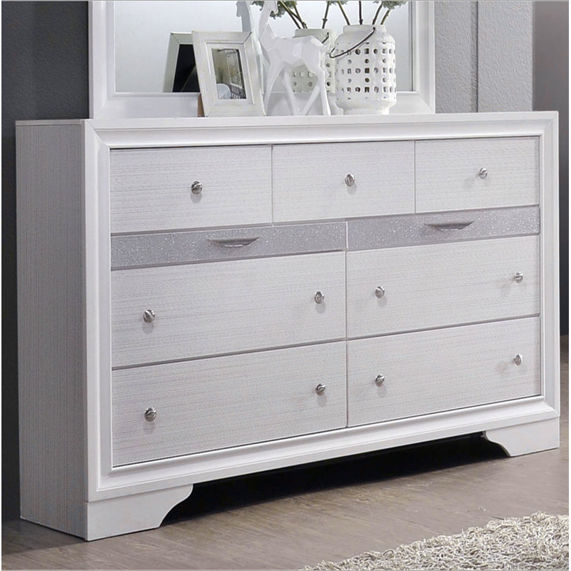 Commode contemporaine 1Pc, Blanc