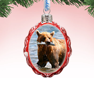 3'' Glass Animals Holiday Shaped Ornament