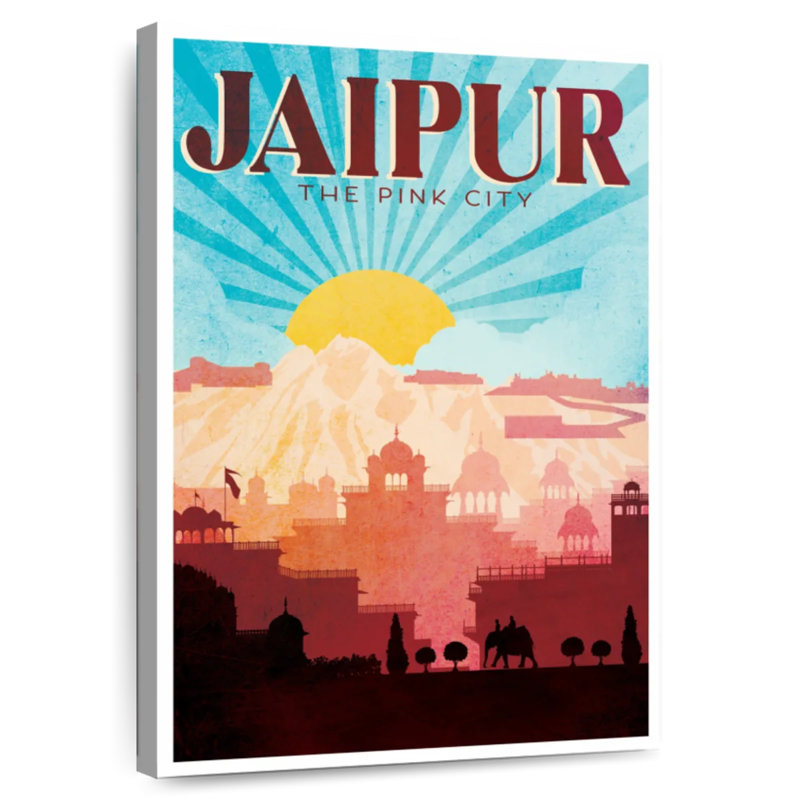 Jaipur Tourism Vintage Poster