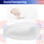Baignoire autoportante 63 x 37,38 po, autoportante ovale en résine de pierre, baignoire de trempage blanche matte avec trop-plein et bonde escamotable