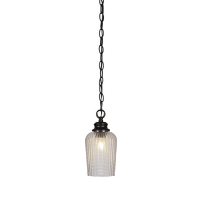 Cordova Chain Hung Pendant With 5" Glass