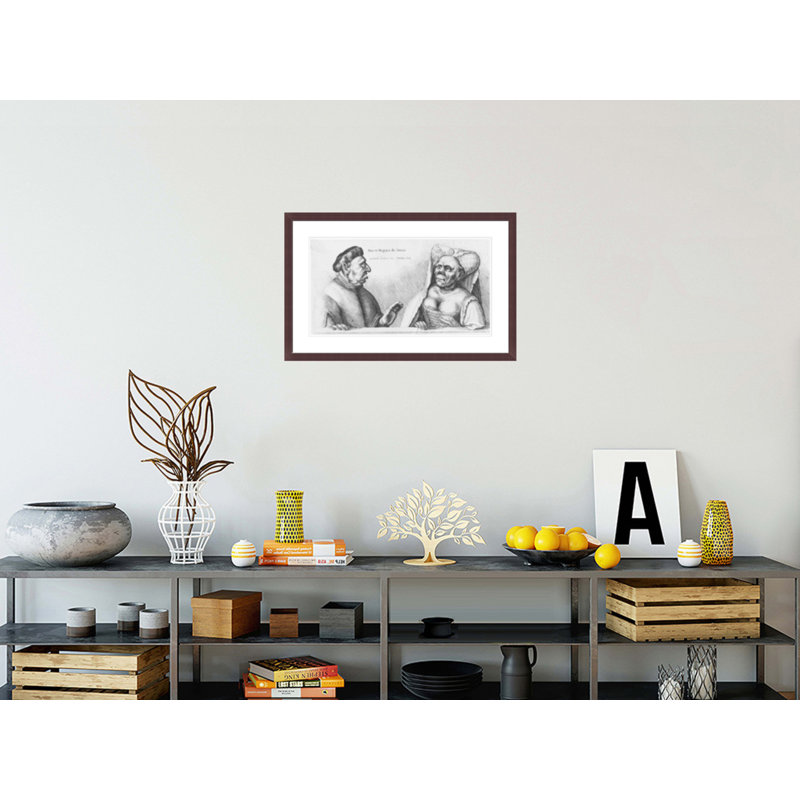 Rex et Regina de Tunis by Leonardo da Vinci -Framed Giclee Print, H 18,8 po x l 29,5 po