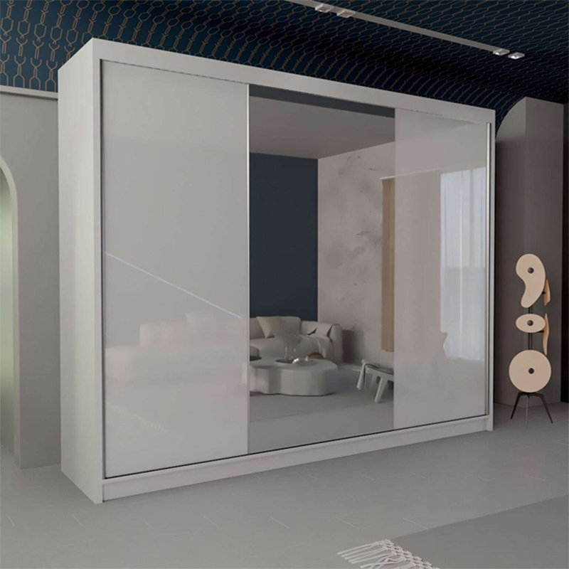 Dakia 3 Door Wardrobe, White