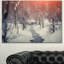 «Beautiful Snowfall in City Park», reproduction de photo sur toile tendue-25566220