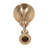 Modern Glam Metal and Aluminum Taper Candle Holder with Elegant Silhouette and Sculpted Detailing for Decorative Accent Display in Contemporary Interiors-89117375