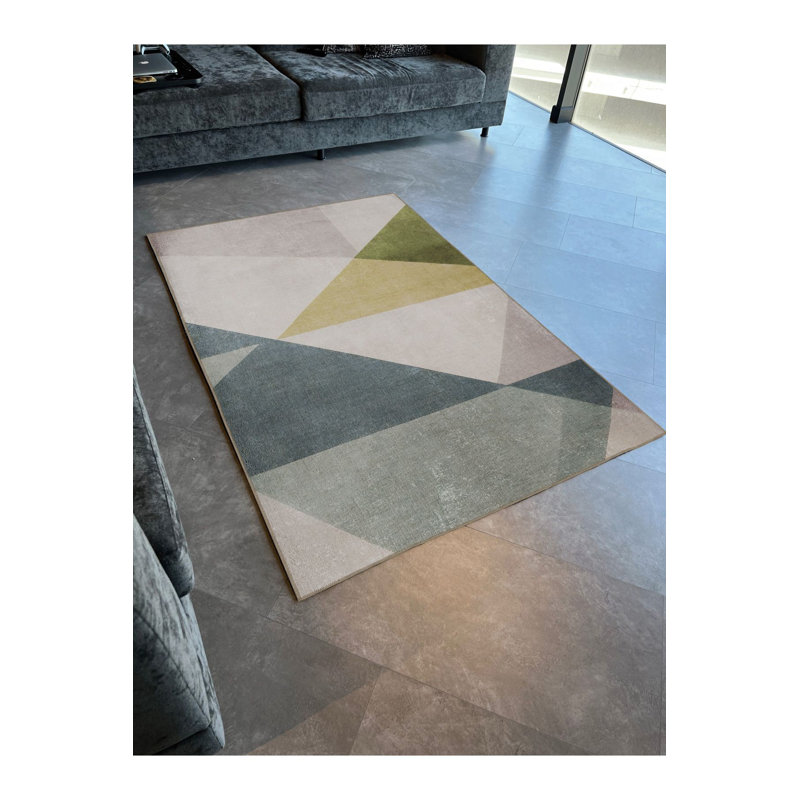 Tapis à motif géométrique triangulaire Sydney Sydney, Sous-tapis rectangulaire de 3 pi 3 po x 4 pi 11 po