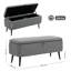 Polyester Upholstered Storage Bench-605577857