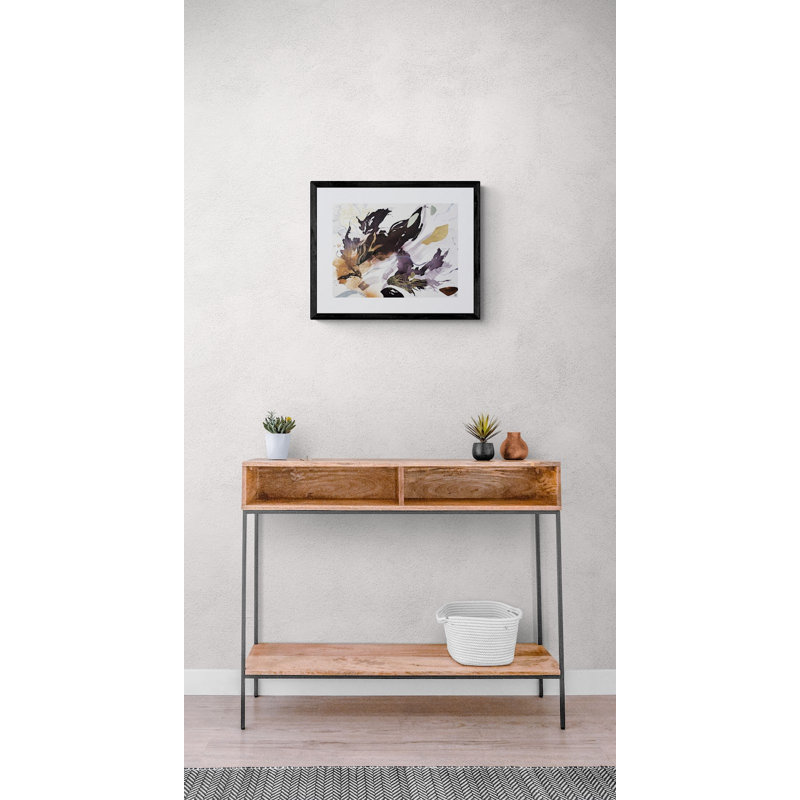 Hear The Anemones Sing Print by Novi Lim, Black Framed Paper, 17.2" H x 21.2" W