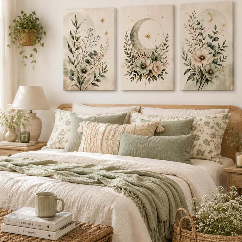 3 Piece Wrapped Canvas Wall Art