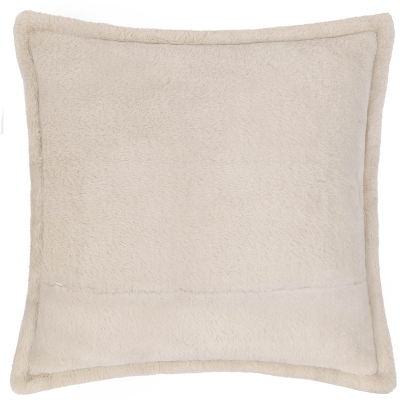 Kallu Cushion Cover Square Throw Cushion Cover, Cream, 55cm H x 55cm W