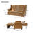Atravion 73.5" W Vegan Leather Sofa Bed with Button-tufted Back-96122438